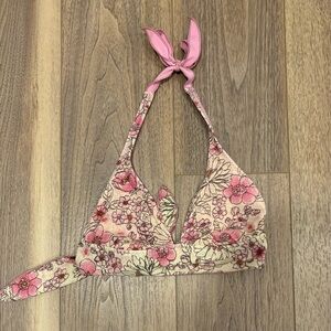 BECCA Floral Triangle Bikini Top